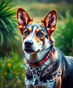 Tropical Pasture Cattle Dog Paint by Numbers