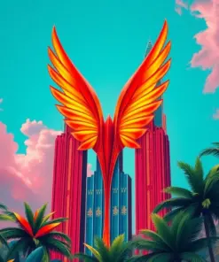 Tropical Spire Scarlet Wings Paint By Numbers