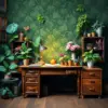 Vintage Botanist Desk Scene Paint By Numbers