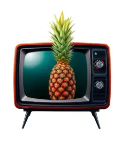 Vintage Broadcast Pineapple Still Paint By Numbers