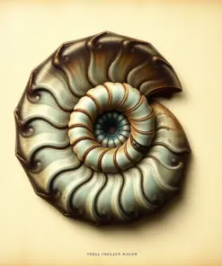 Vintage Chambered Nautilus Study paint by numbers