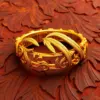Vintage Gilded Palm Bracelet Paint By Numbers