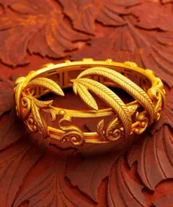 Vintage Gilded Palm Bracelet Paint By Numbers