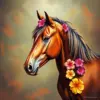 Vintage Hawaiian Mare Paint by Numbers
