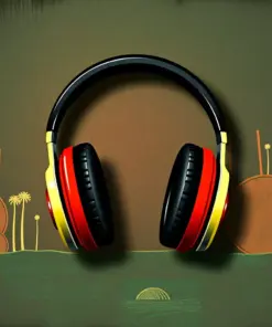 Vintage Headphones Island Records Paint By Numbers