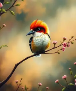 Vintage Kookaburra Morning Mist paint by numbers