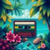 Vintage Mixtape Tropical Escape Paint By Numbers