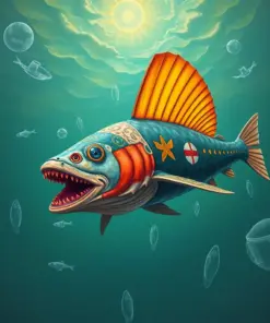 Vintage Oarfish Expedition Paint By Numbers