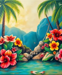 Vintage Raggiana Paradise Paint by Numbers