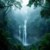 Waterfall Through The Mist Paint By Numbers